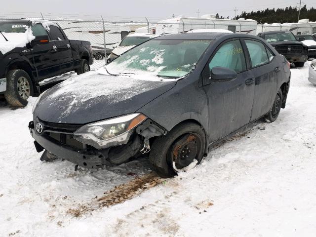 2T1BURHE7FC454777 - 2015 TOYOTA COROLLA L GRAY photo 2