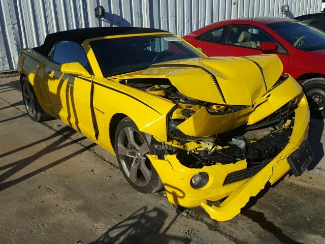 2G1FK3DJ7B9183424 - 2011 CHEVROLET CAMARO 2SS YELLOW photo 1