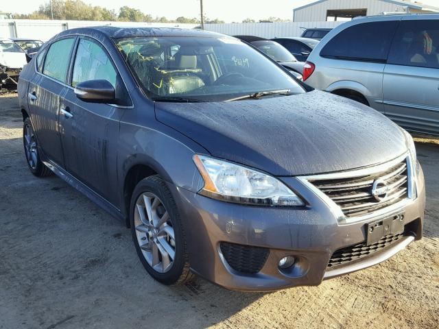 3N1AB7AP2FY334955 - 2015 NISSAN SENTRA S GRAY photo 1