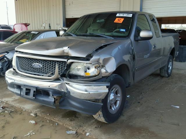 2FTZX17261CA94265 - 2001 FORD F150 GRAY photo 2