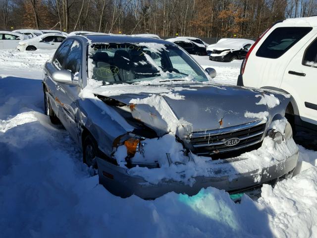 KNAGD126445331373 - 2004 KIA OPTIMA LX GRAY photo 1