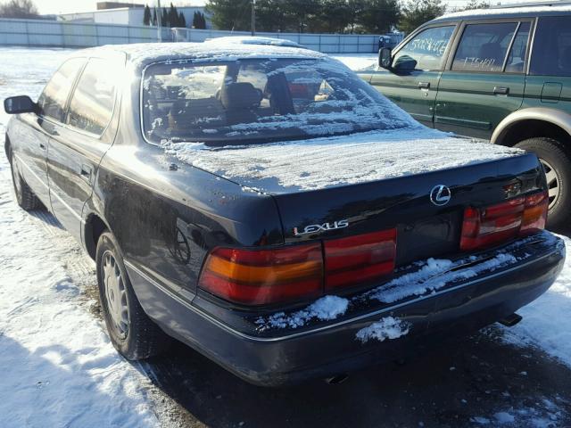 JT8UF11E4N0131146 - 1992 LEXUS LS 400 BLACK photo 3