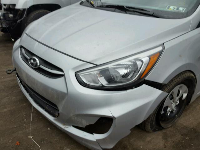 KMHCT4AE0GU059148 - 2016 HYUNDAI ACCENT SE SILVER photo 9