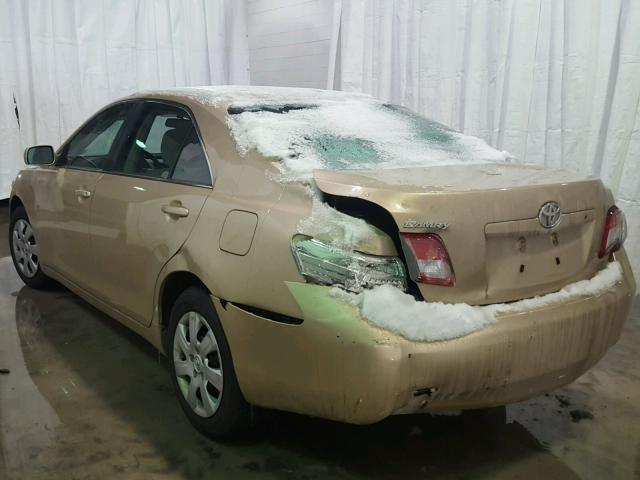 4T1BF3EK6AU108485 - 2010 TOYOTA CAMRY BASE TAN photo 3