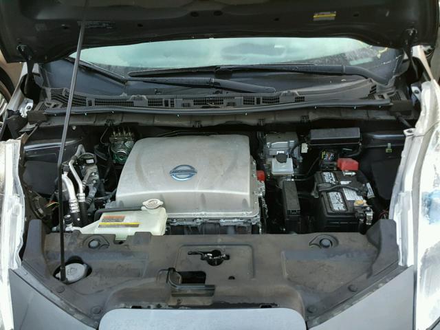 1N4AZ0CP2EC337655 - 2014 NISSAN LEAF S GRAY photo 7