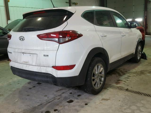 KM8J23A47HU308056 - 2017 HYUNDAI TUCSON SE WHITE photo 4