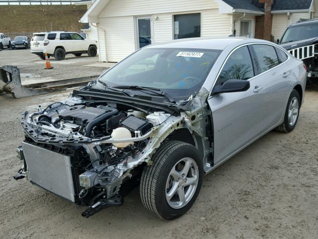 1G1ZB5ST1JF103750 - 2018 CHEVROLET MALIBU LS SILVER photo 2