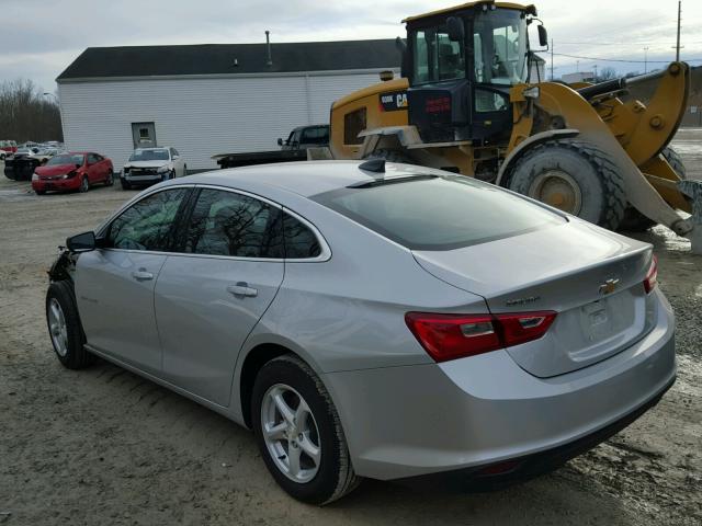 1G1ZB5ST1JF103750 - 2018 CHEVROLET MALIBU LS SILVER photo 3