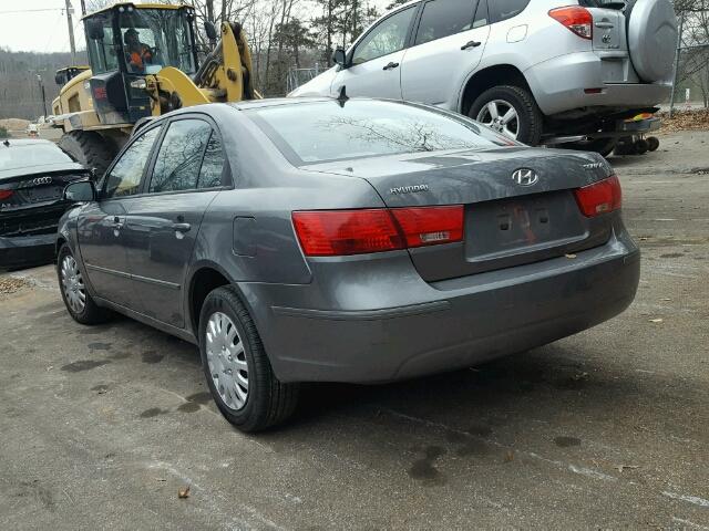 5NPET46C69H445932 - 2009 HYUNDAI SONATA GLS GRAY photo 3