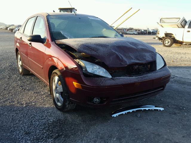 1FAFP34N67W355961 - 2007 FORD FOCUS ZX4 MAROON photo 1