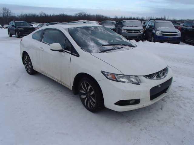 2HGFG3B92DH000099 - 2013 HONDA CIVIC EXL WHITE photo 1