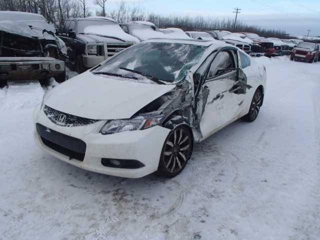 2HGFG3B92DH000099 - 2013 HONDA CIVIC EXL WHITE photo 2