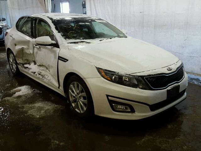 5XXGN4A70FG409528 - 2015 KIA OPTIMA EX WHITE photo 1