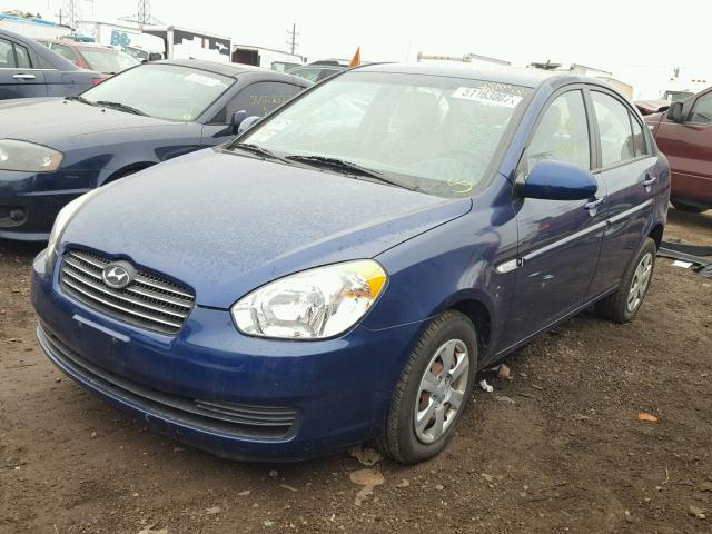 KMHCN46C67U125235 - 2007 HYUNDAI ACCENT GLS BLUE photo 2