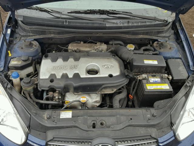 KMHCN46C67U125235 - 2007 HYUNDAI ACCENT GLS BLUE photo 7