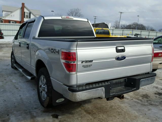 1FTFW1ET3BFA92853 - 2011 FORD F150 SUPER SILVER photo 3