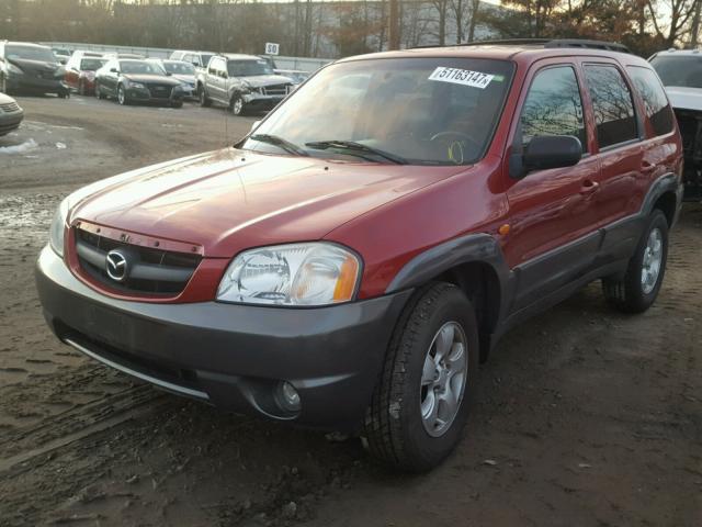 4F2CZ96104KM15210 - 2004 MAZDA TRIBUTE ES RED photo 2