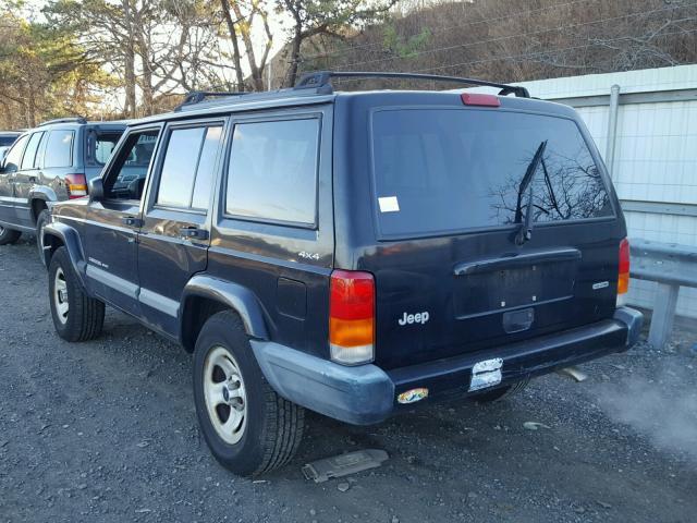 1J4FF48S01L546524 - 2001 JEEP CHEROKEE S BLACK photo 3