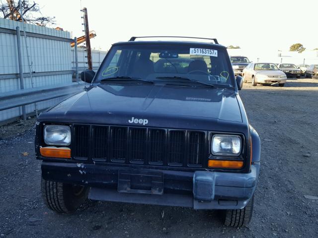 1J4FF48S01L546524 - 2001 JEEP CHEROKEE S BLACK photo 9