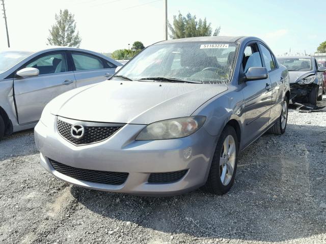 JM1BK32F161508910 - 2006 MAZDA 3 I SILVER photo 2