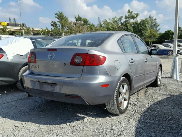 JM1BK32F161508910 - 2006 MAZDA 3 I SILVER photo 4