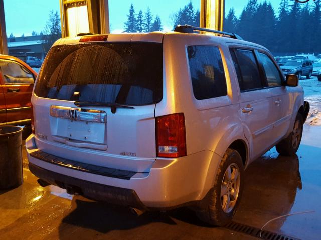 5FNYF48519B032270 - 2009 HONDA PILOT EXL SILVER photo 4