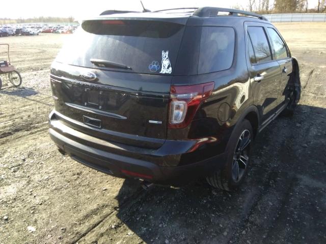 1FM5K8GT7EGC04867 - 2014 FORD EXPLORER S BLACK photo 4