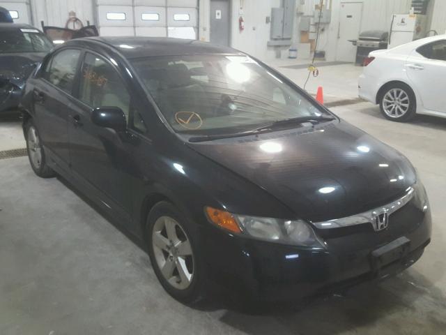 1HGFA16896L082961 - 2006 HONDA CIVIC EX BLACK photo 1