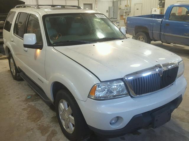 5LMEU78HX3ZJ41339 - 2003 LINCOLN AVIATOR WHITE photo 1