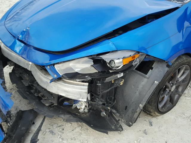 1C3CDFBB2FD403213 - 2015 DODGE DART SXT BLUE photo 9