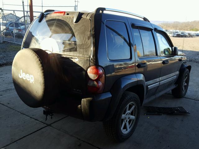 1J4GL58K35W693508 - 2005 JEEP LIBERTY LI BLACK photo 4