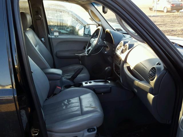 1J4GL58K35W693508 - 2005 JEEP LIBERTY LI BLACK photo 5