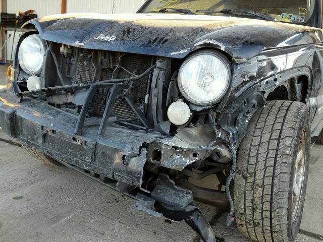 1J4GL58K35W693508 - 2005 JEEP LIBERTY LI BLACK photo 9