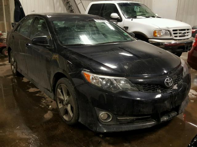 4T1BF1FK0EU375372 - 2014 TOYOTA CAMRY L BLACK photo 1