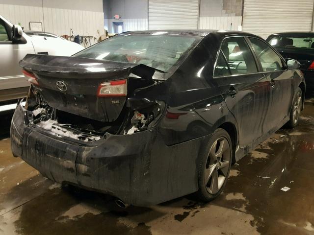 4T1BF1FK0EU375372 - 2014 TOYOTA CAMRY L BLACK photo 4