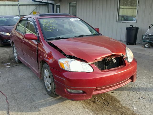 2T1BR32E75C556764 - 2005 TOYOTA COROLLA CE RED photo 1