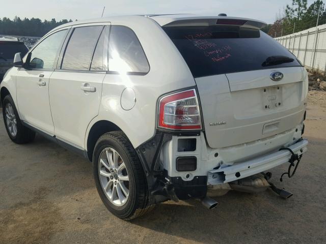 2FMDK38C09BA53994 - 2009 FORD EDGE SEL WHITE photo 3