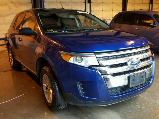 2FMDK3GC8EBA68674 - 2014 FORD EDGE SE BLUE photo 1