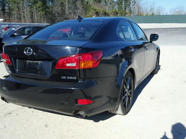 JTHBE262185021662 - 2008 LEXUS IS 350 BLACK photo 4