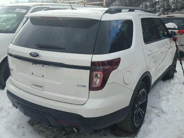 1FM5K8GTXFGB86687 - 2015 FORD EXPLORER S WHITE photo 4