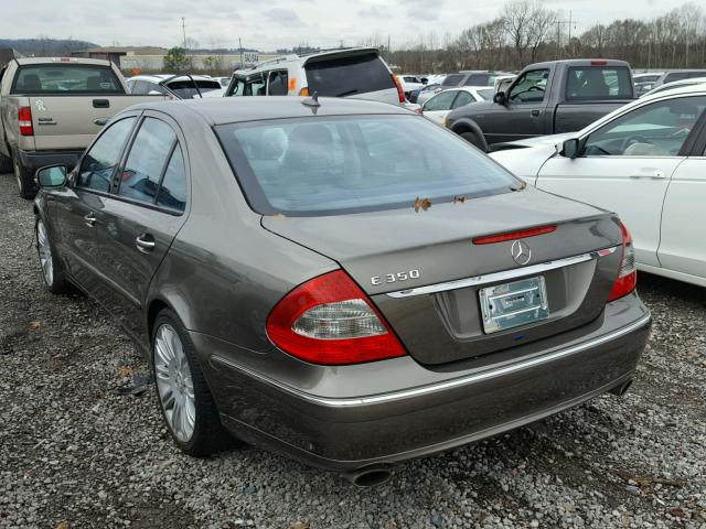 WDBUF56X48B273829 - 2008 MERCEDES-BENZ E 350 BROWN photo 3