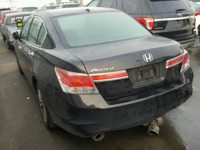 1HGCP3F87CA010127 - 2012 HONDA ACCORD EXL BLACK photo 3