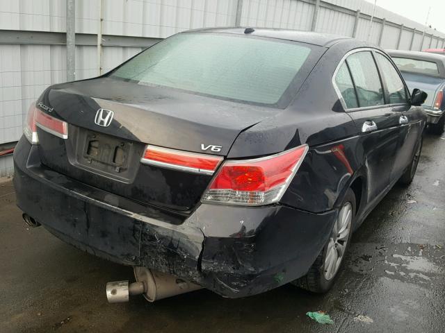 1HGCP3F87CA010127 - 2012 HONDA ACCORD EXL BLACK photo 4