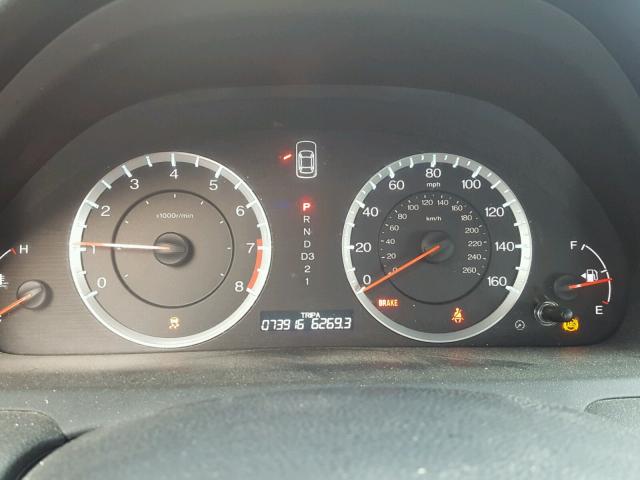 1HGCP3F87CA010127 - 2012 HONDA ACCORD EXL BLACK photo 8