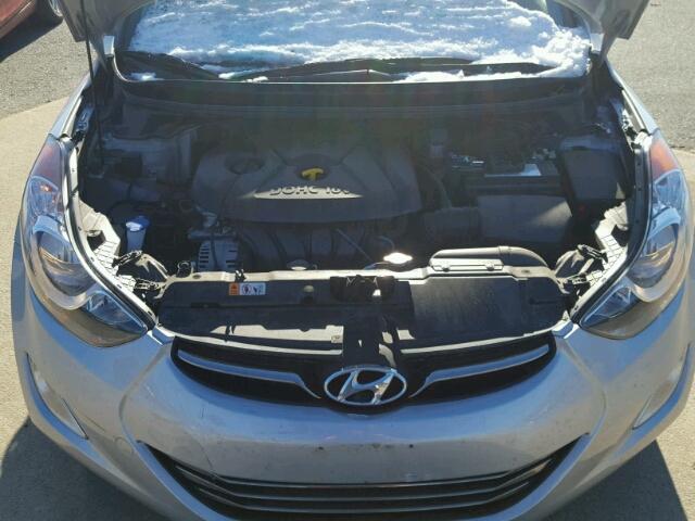 5NPDH4AEXDH419669 - 2013 HYUNDAI ELANTRA GL SILVER photo 7