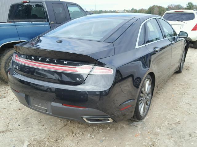 3LN6L2GK1DR817533 - 2013 LINCOLN MKZ BLACK photo 4