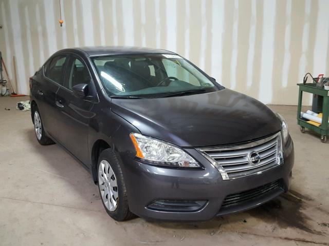 3N1AB7AP0FY267627 - 2015 NISSAN SENTRA S CHARCOAL photo 1