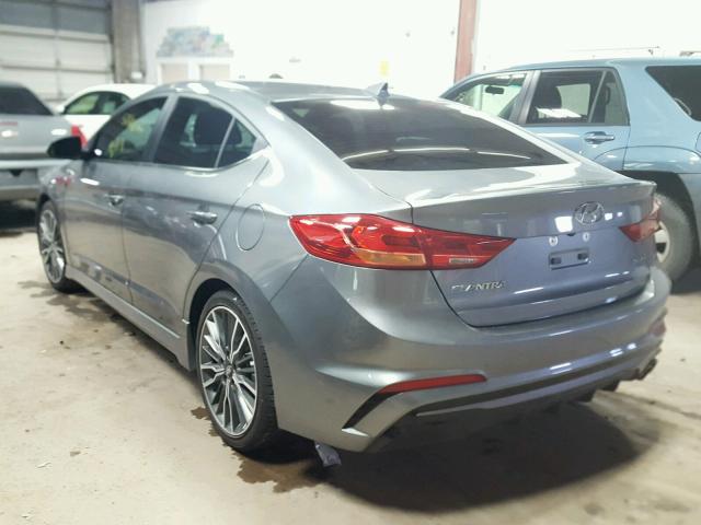 KMHD04LB7HU360193 - 2017 HYUNDAI ELANTRA SP CHARCOAL photo 3