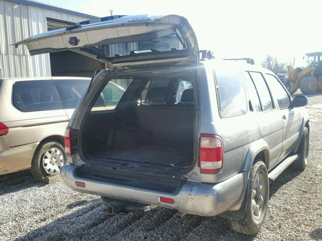 JN8DR09Y01W576318 - 2001 NISSAN PATHFINDER SILVER photo 4