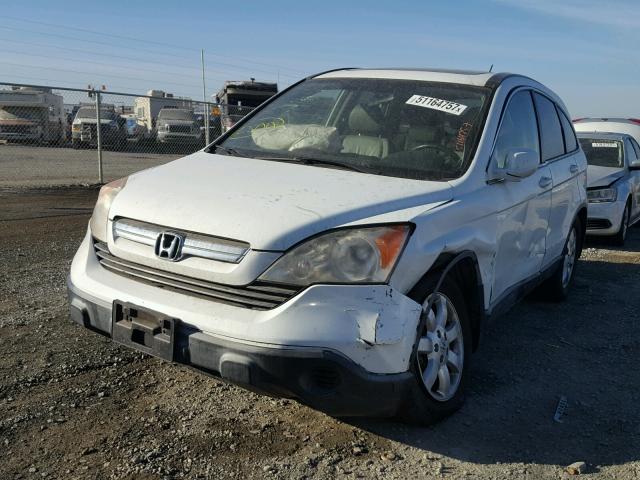 JHLRE48767C118941 - 2007 HONDA CR-V EXL WHITE photo 2